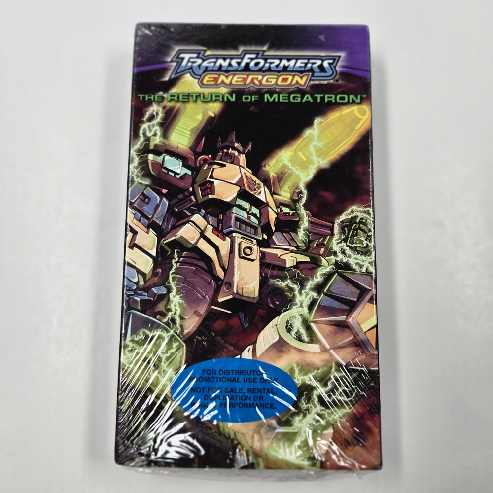 Transformers Energon The Return of Megatron VHS 2004 Sealed Promo Screener Rare